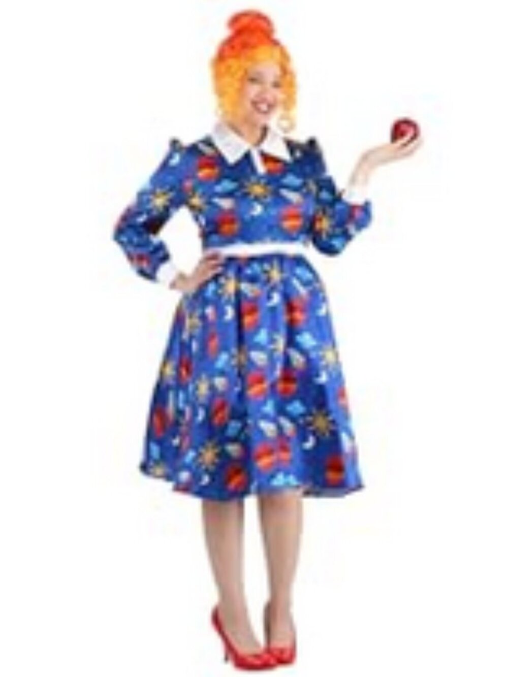 LIKE NEW!!! Women's The Magic School Bus Miss Frizzle 3-Piece Costume, Size: 2XL - Picture 4 of 11